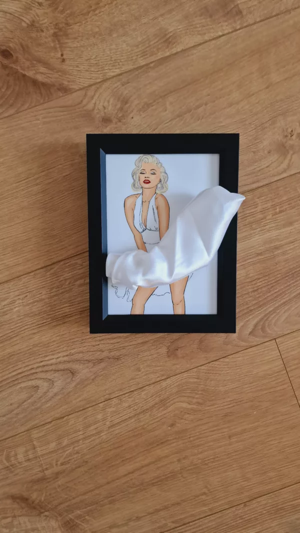 Marilyn Monroe artwork 3D art of lola