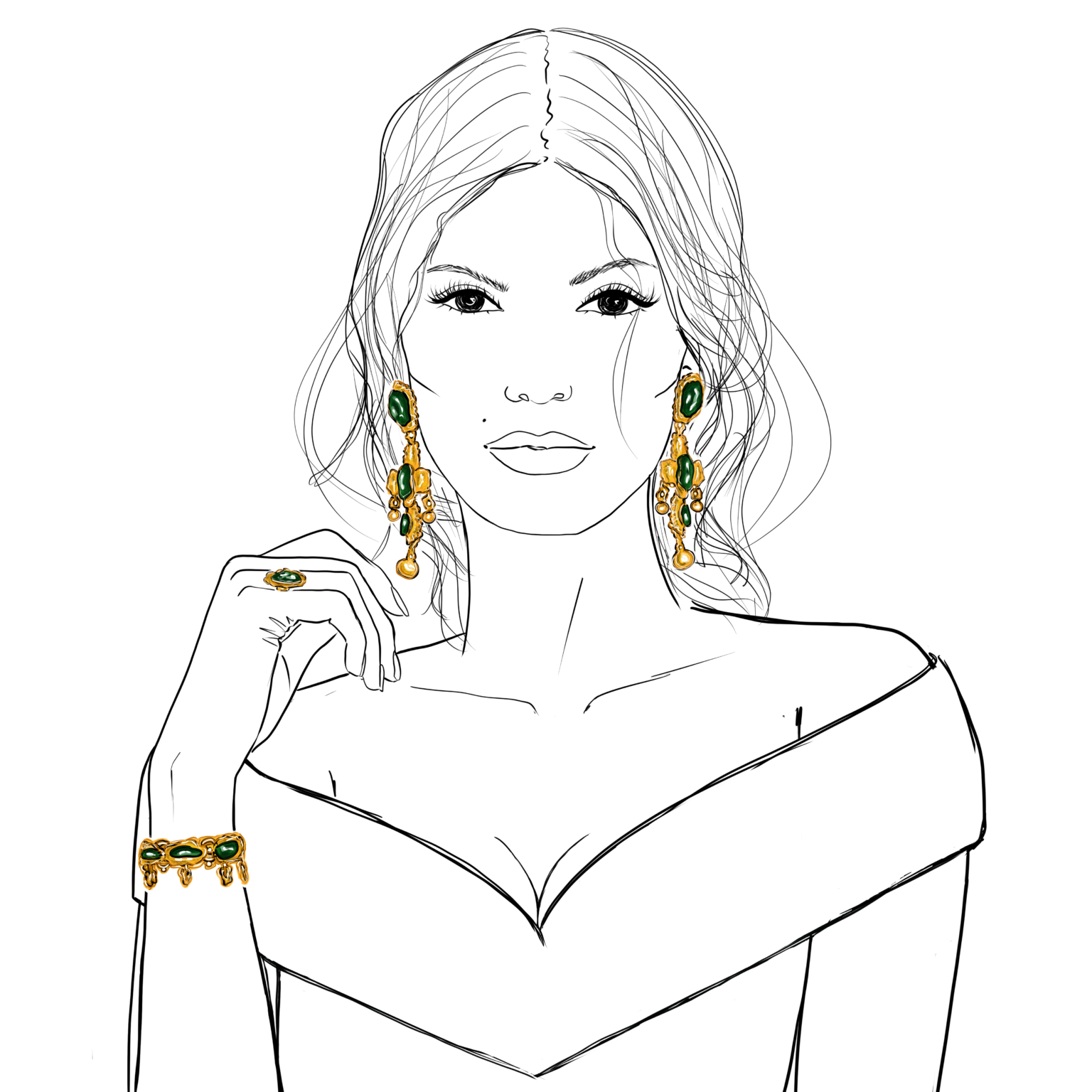 art of lola fashion ilustracia