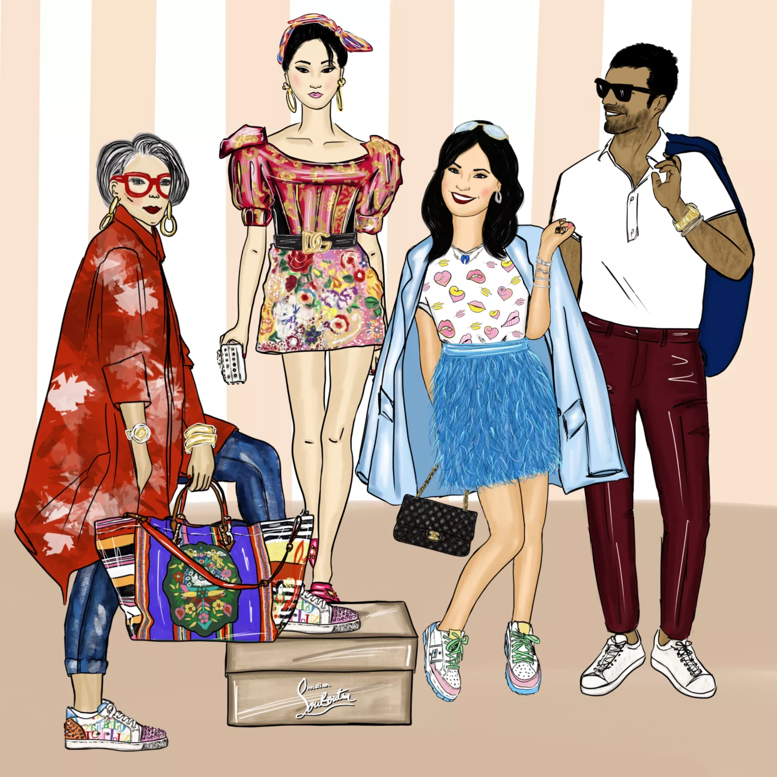 fashion and lifestyle ilustration art of lola